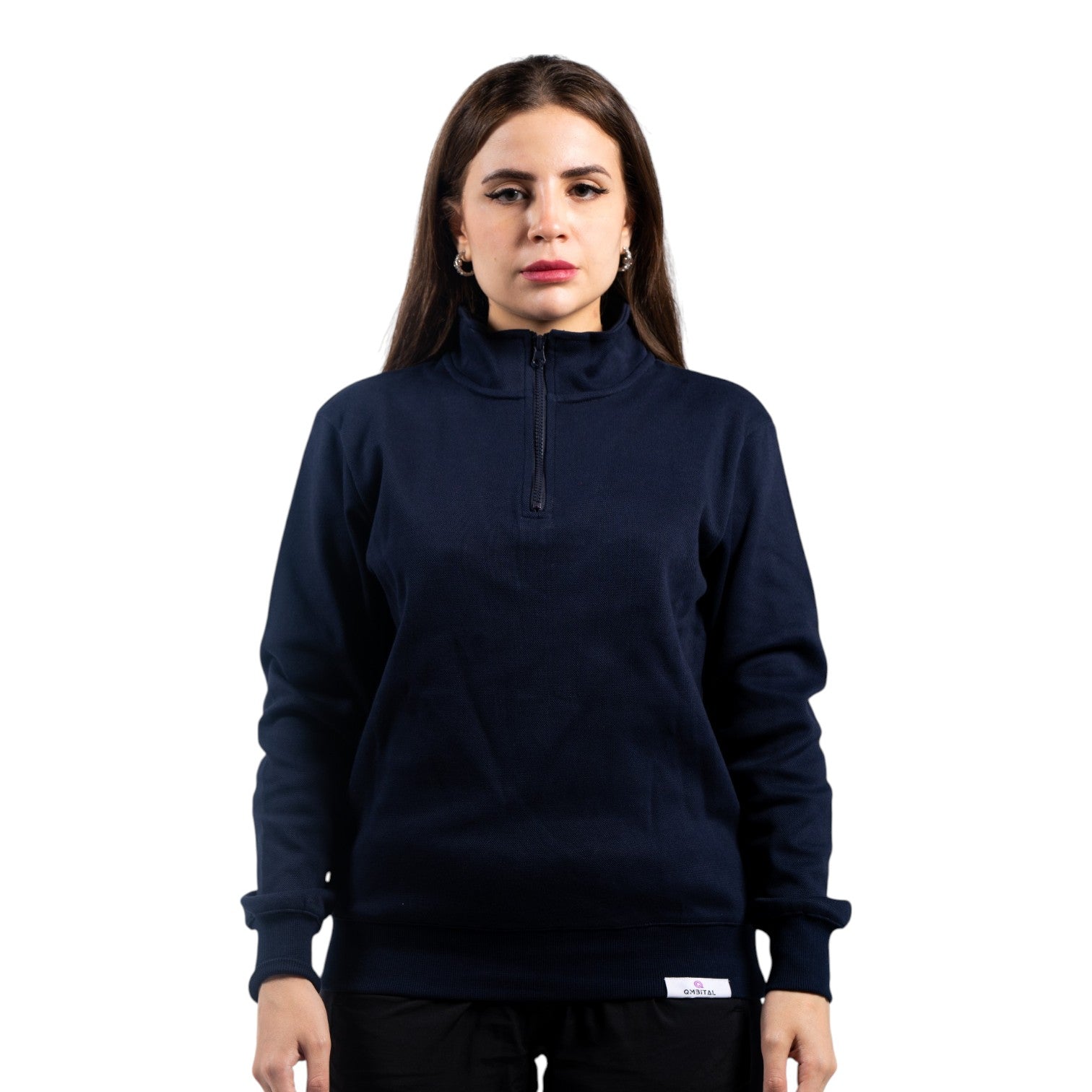 QMbital Solid Long Sleeves Sweatshirt