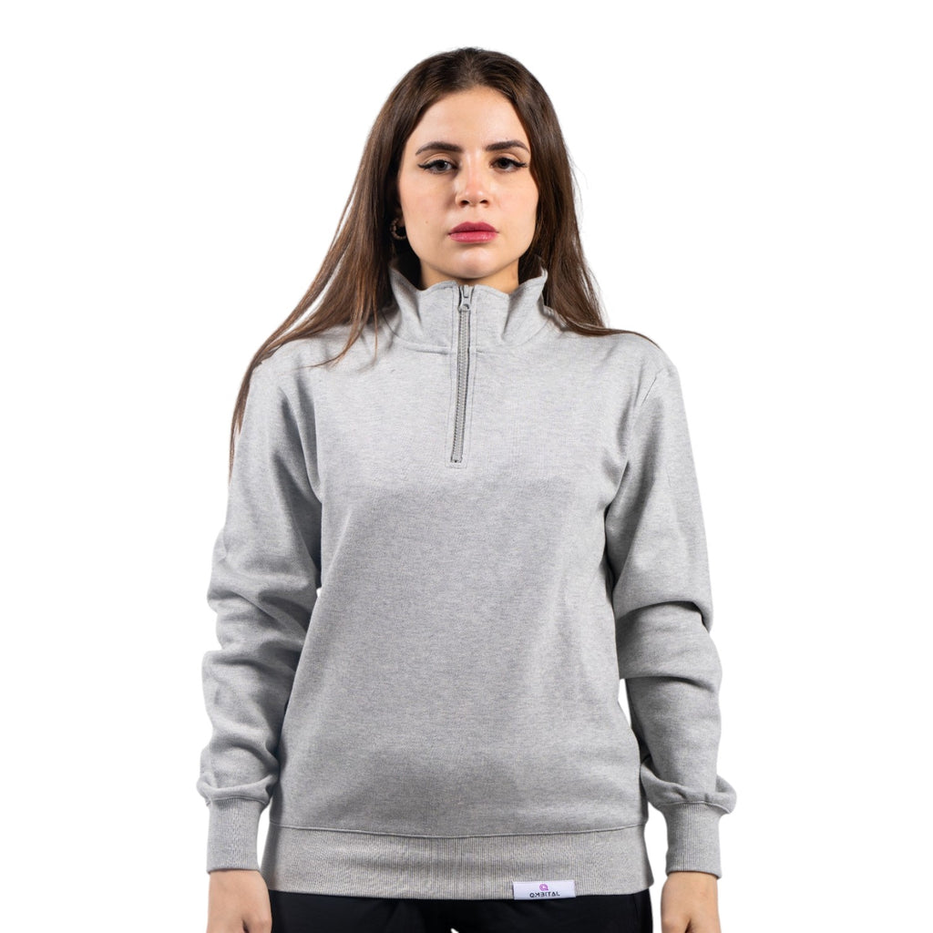 QMbital Solid Long Sleeves Sweatshirt