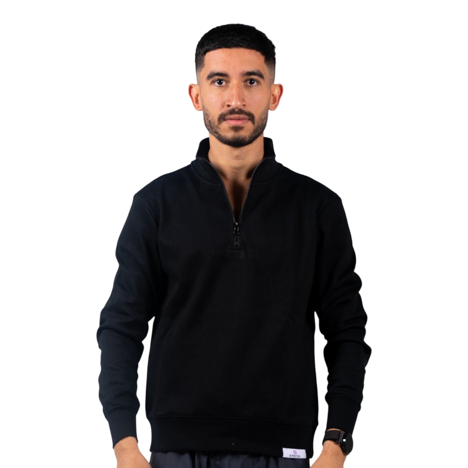 QMbital Solid Long Sleeves Sweatshirt