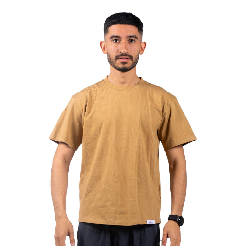 QMbital T-shirt Drop Shoulder Short Sleeve
