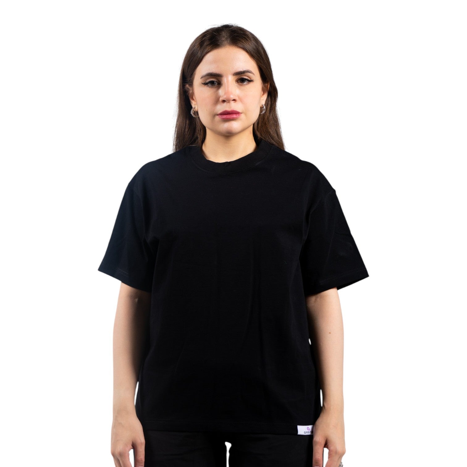 QMbital T-shirt Drop Shoulder Short Sleeve