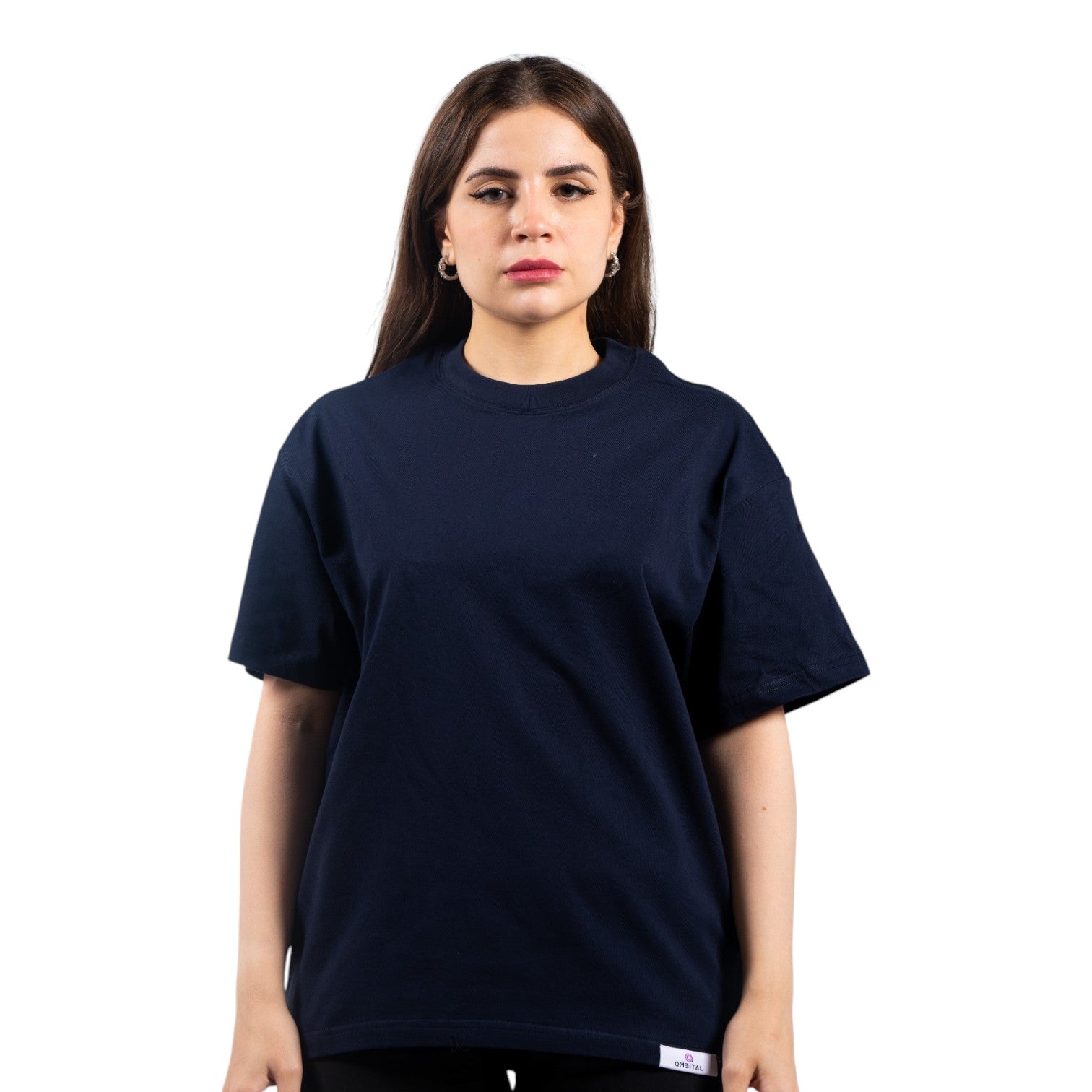 QMbital T-shirt Drop Shoulder Short Sleeve