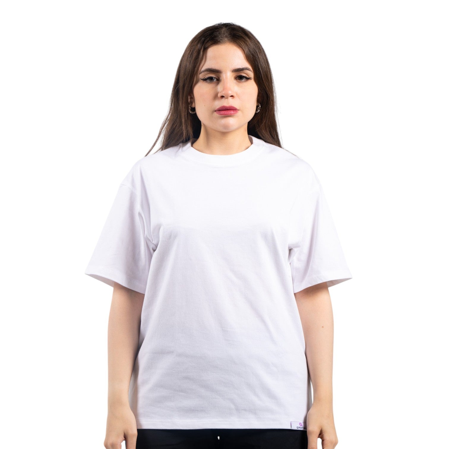 QMbital T-shirt Drop Shoulder Short Sleeve